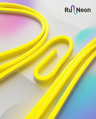 Круглый гибкий неон NeonMos LED D16 золотой
