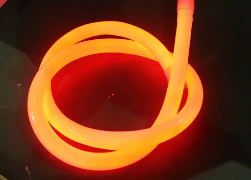 Круглый гибкий неон NeonMos LED D16 12V оранжевый