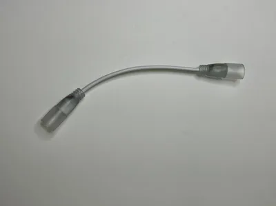 Соединитель на гибком проводе для гибкого круглого неона NeonMos Д16мм 220V и 12V