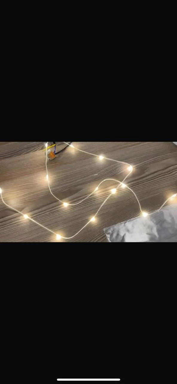 Светодиодная гирлянда для кустов и деревьев SMD клип-лайт мини NeonMos 24V Белая теплая
