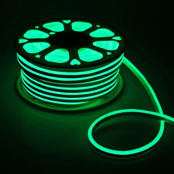 Гибкий неон LED Neon 8х16 зеленый