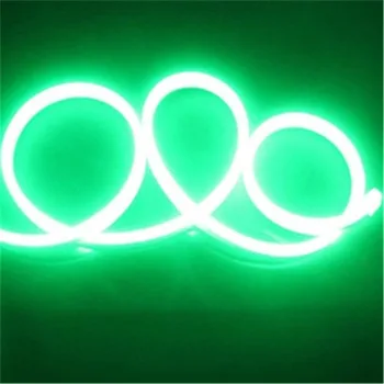 Круглый гибкий неон NeonMos LED D16 12V зелёный