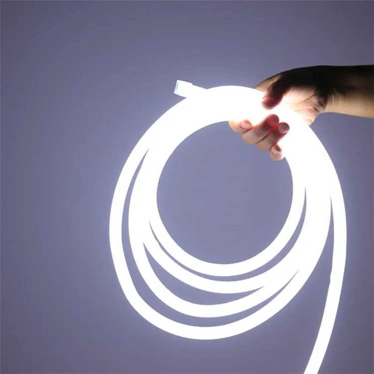 Круглый гибкий неон NeonMos LED D16 12V белый (холодный)