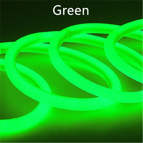 Круглый гибкий неон NeonMos LED D16 зелёный